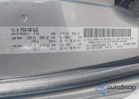 2016 Dodge Grand Caravan Sxt from USA, damaged, VIN 2C4RDGCG5GR352827